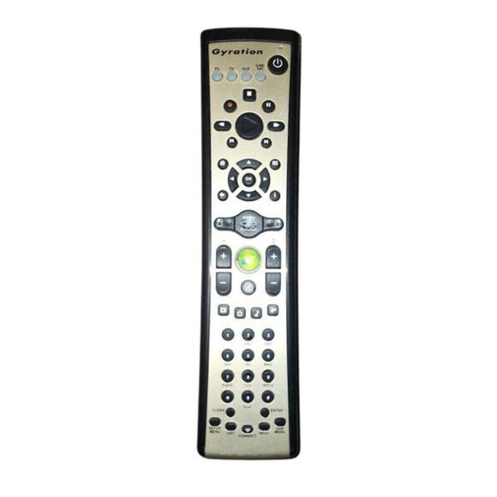 Gyration Media Center Remote Control Windows PC TV Universal AS02720-001 Rev‎ A